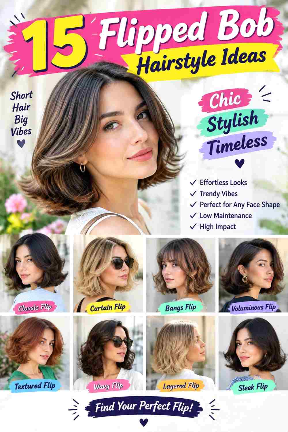 Flipped Bob Hairstyle Ideas