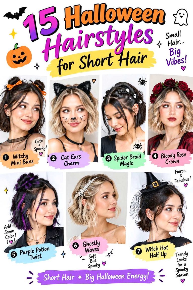 Halloween Hairstyles for Short Hair