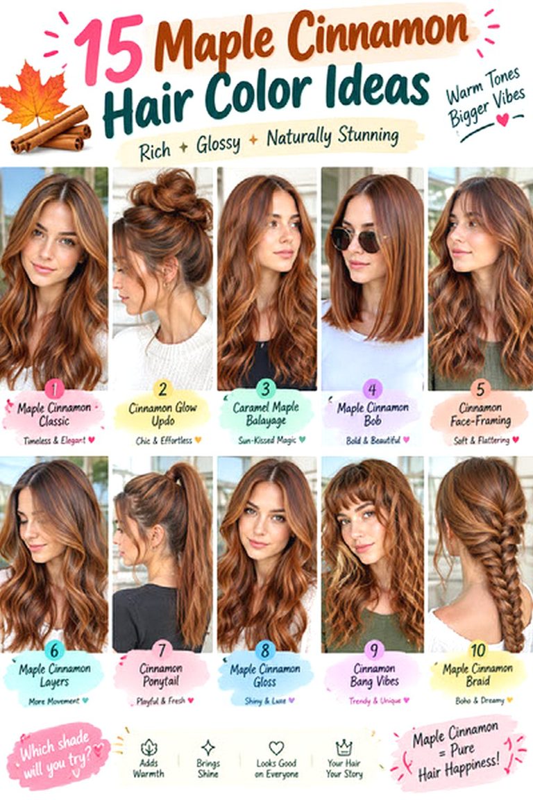 Maple Cinnamon Hair Color Ideas