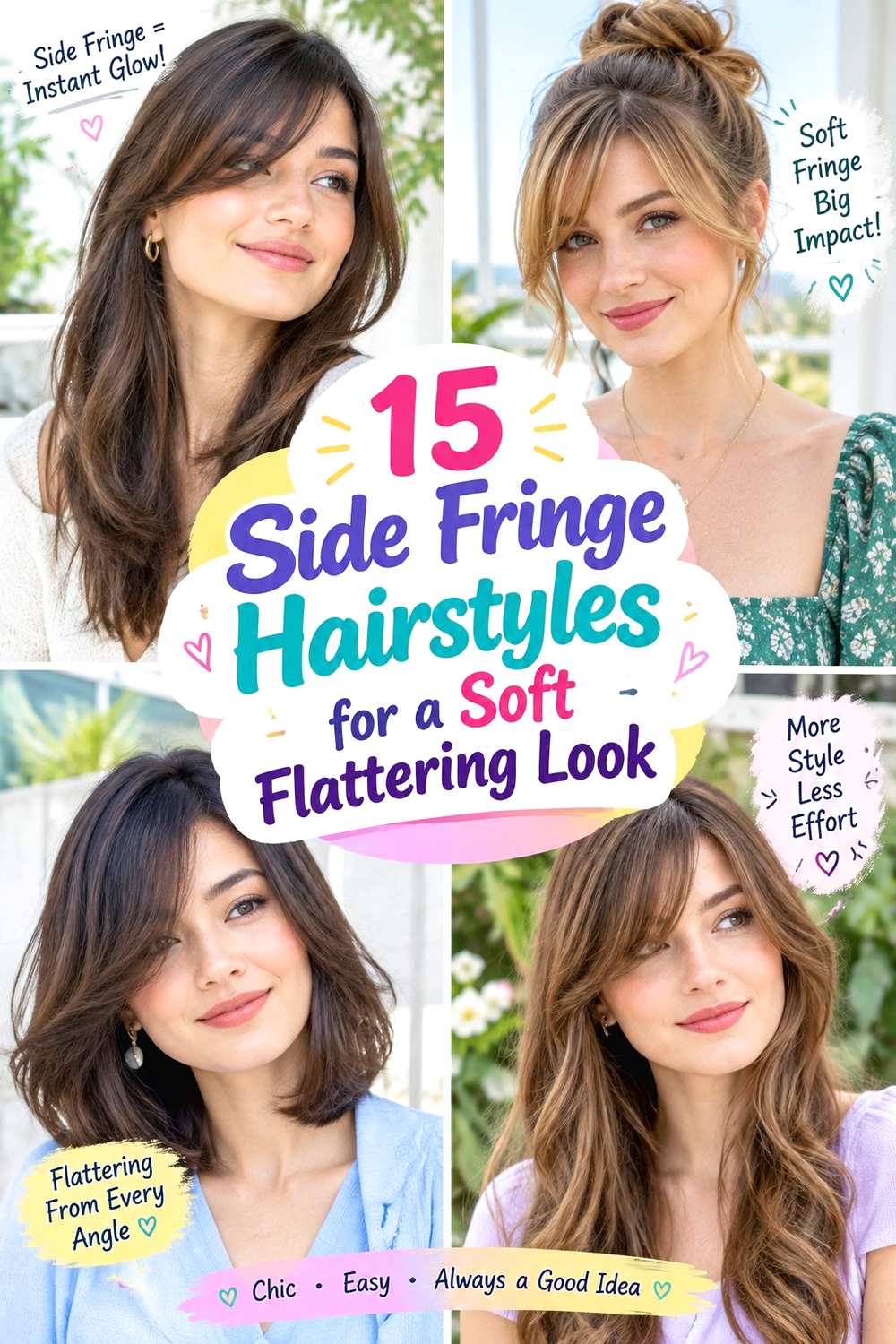 Side Fringe Hairstyles for a Soft Flattering Look