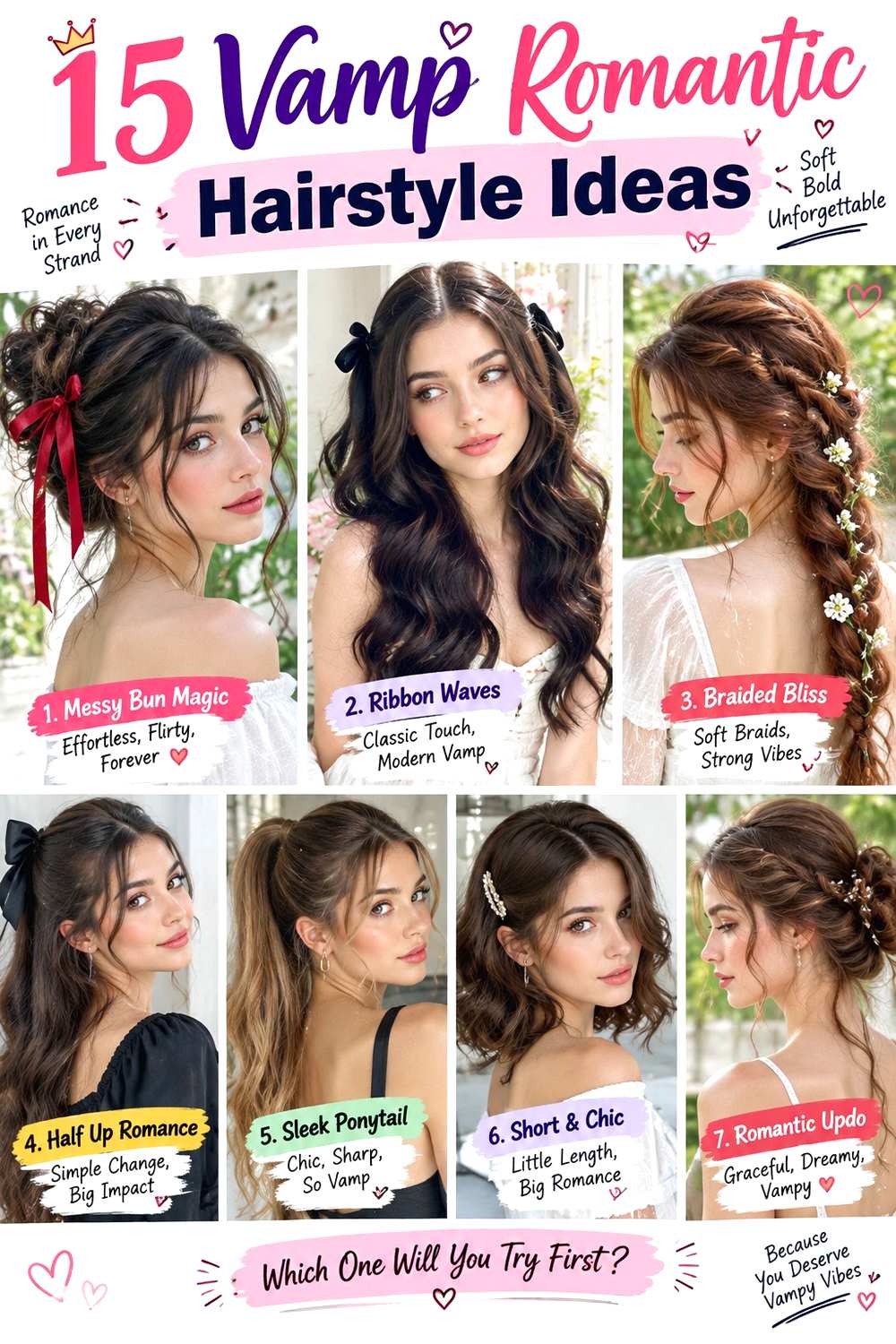 Vamp Romantic Hairstyle Ideas