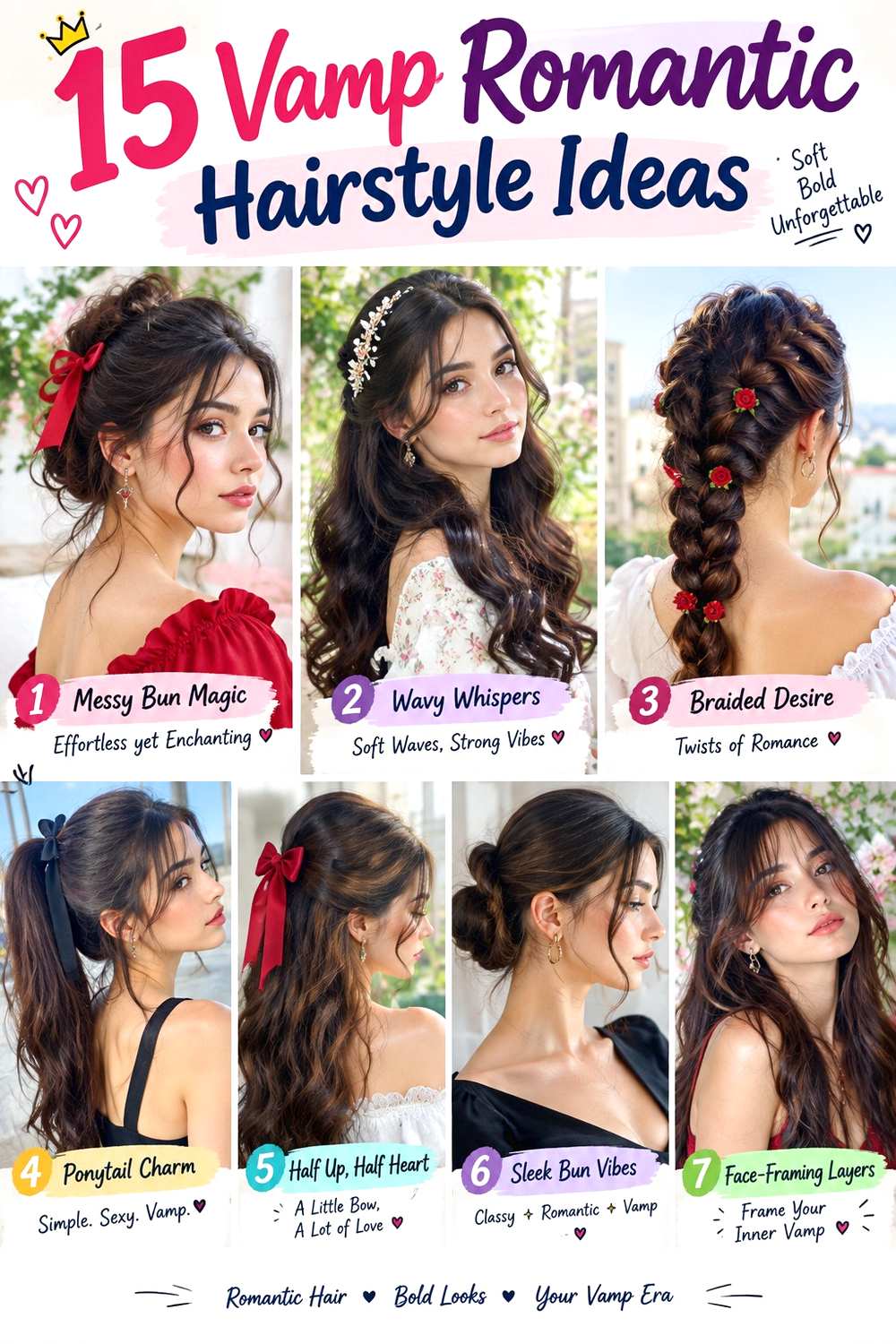 Vamp Romantic Hairstyle Ideas