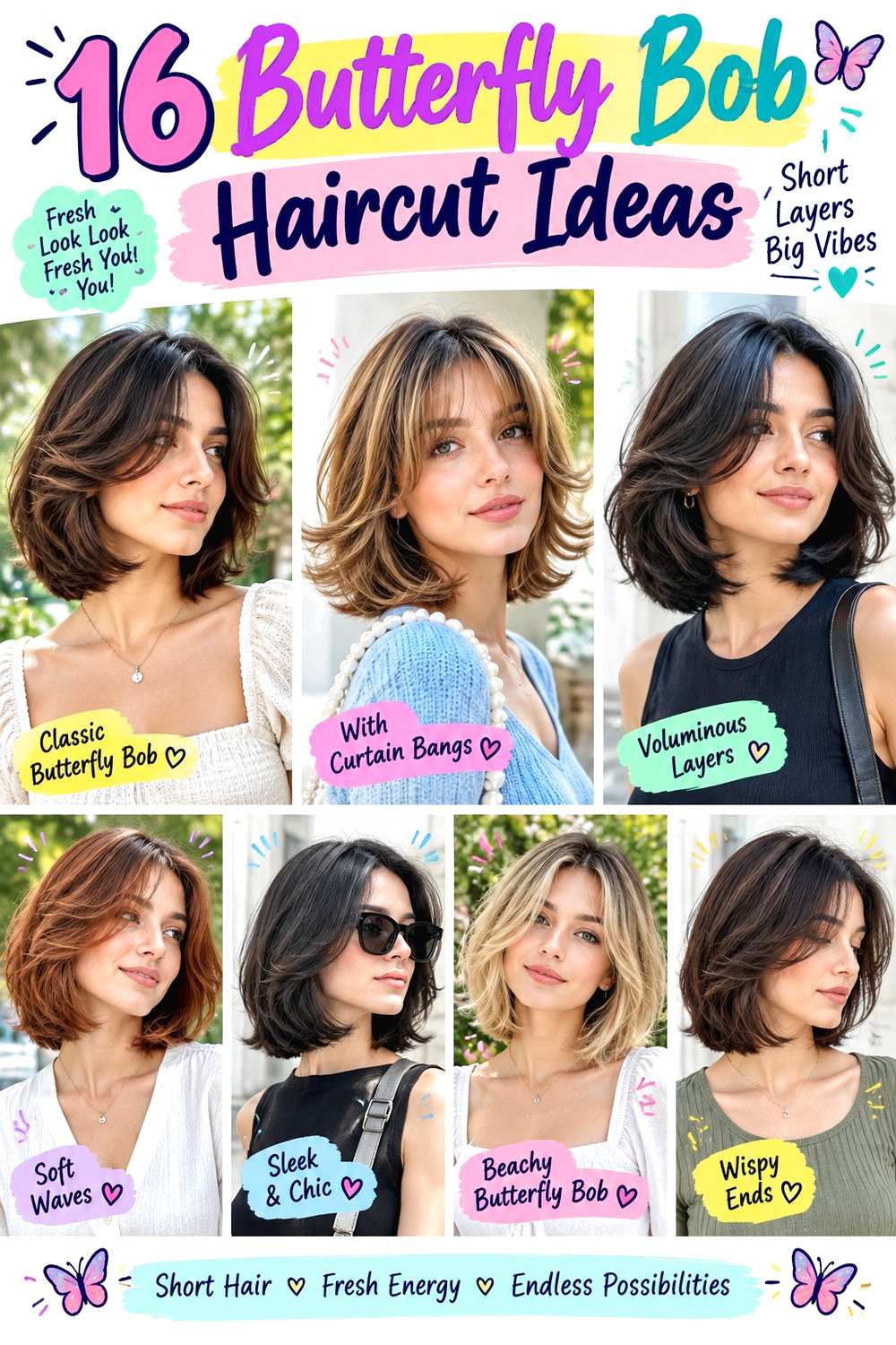 Butterfly Bob Haircut Ideas