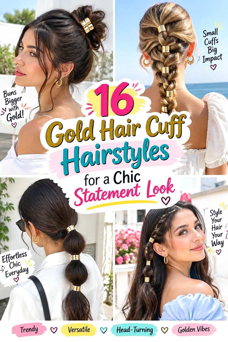 Gold Hair Cuff Hairstyles for a Chic Statement Look