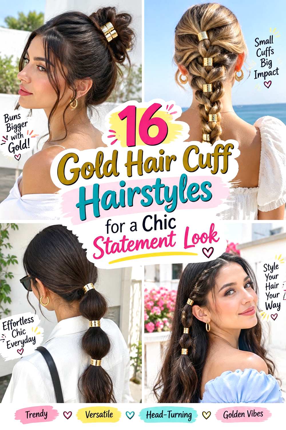 Gold Hair Cuff Hairstyles for a Chic Statement Look