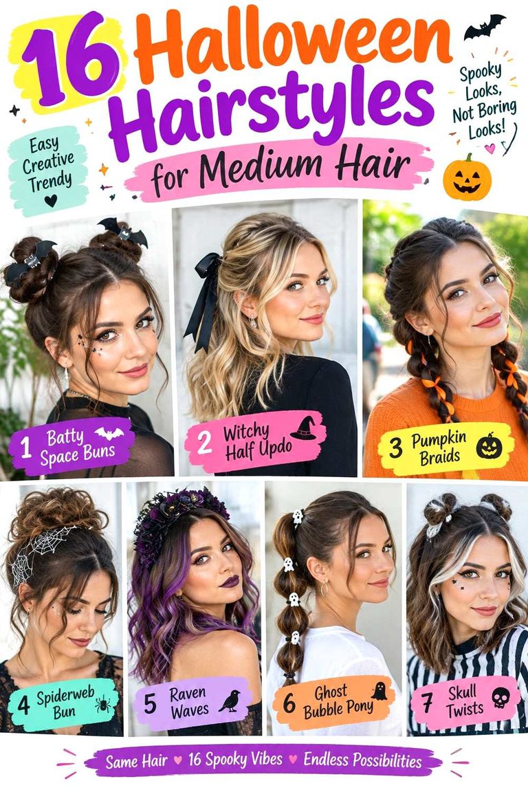 Halloween Hairstyles for Medium Hair