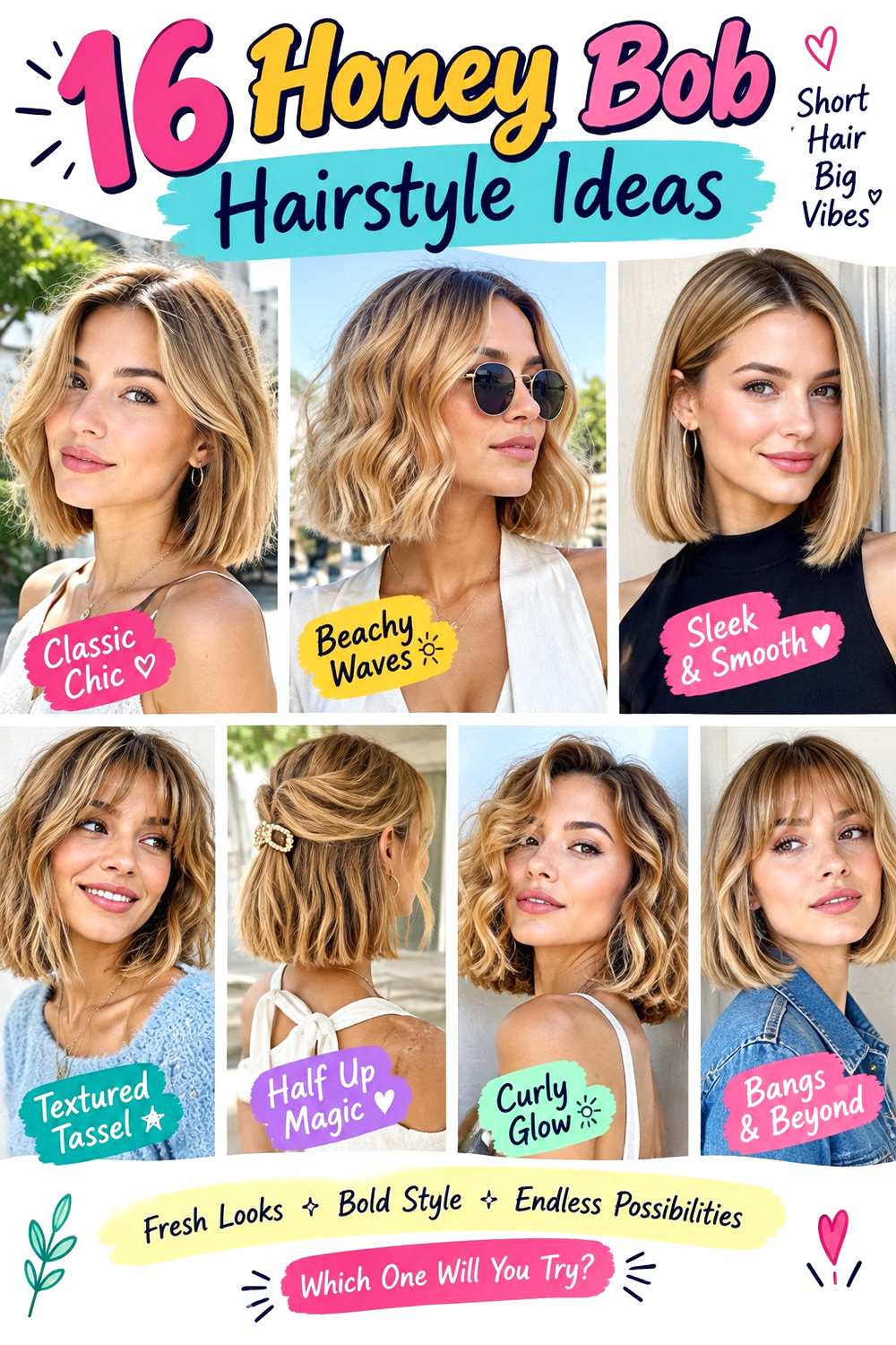 Honey Bob Hairstyle Ideas