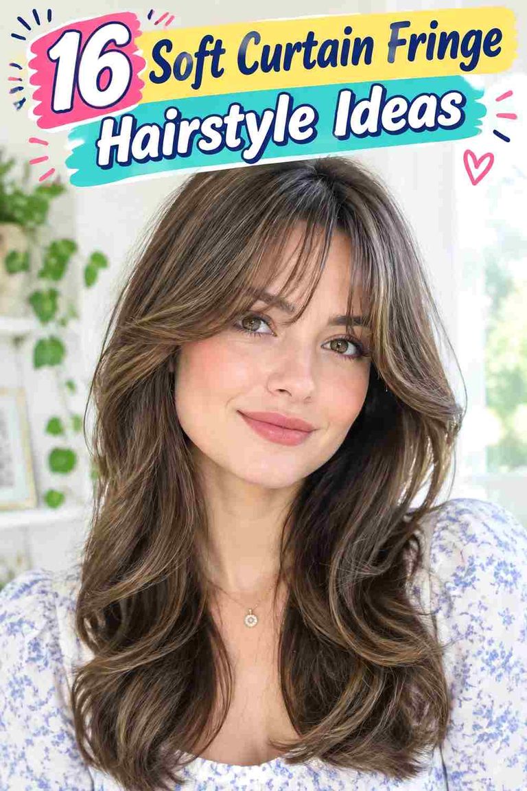 Soft Curtain Fringe Hairstyle Ideas