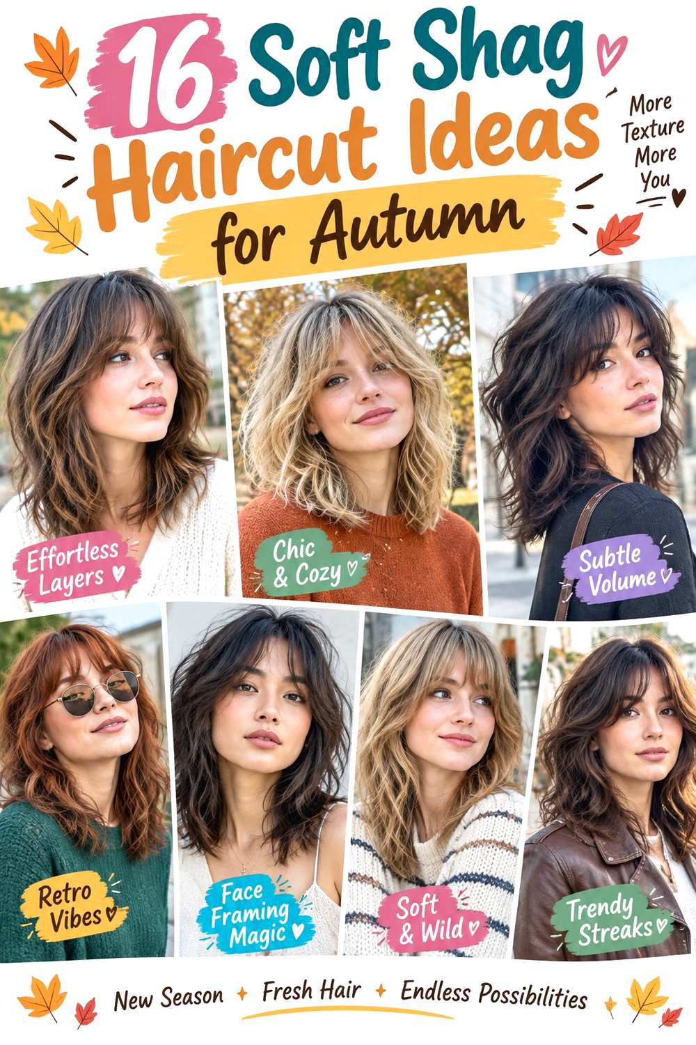 Soft Shag Haircut Ideas for Autumn