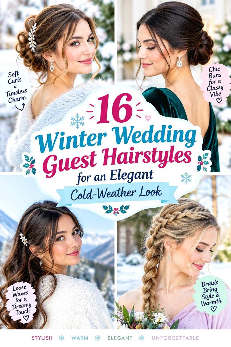 Winter Wedding Guest Hairstyles for an Elegant Cold-Weather Look