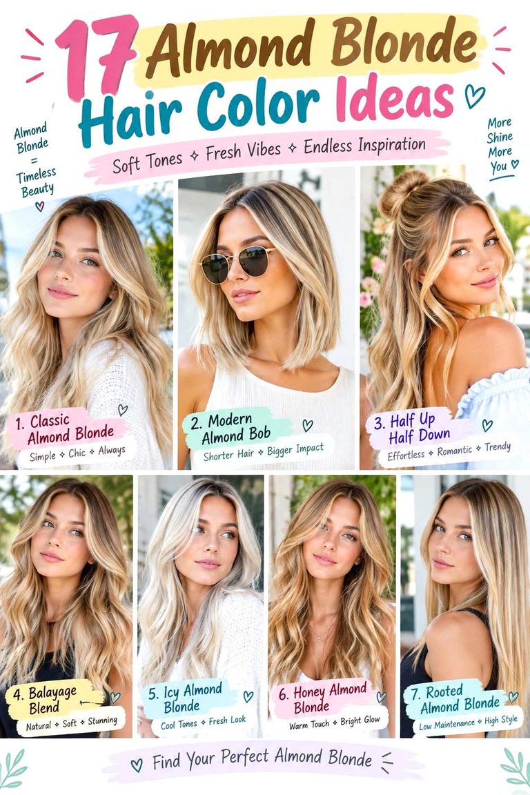 Almond Blonde Hair Color Ideas