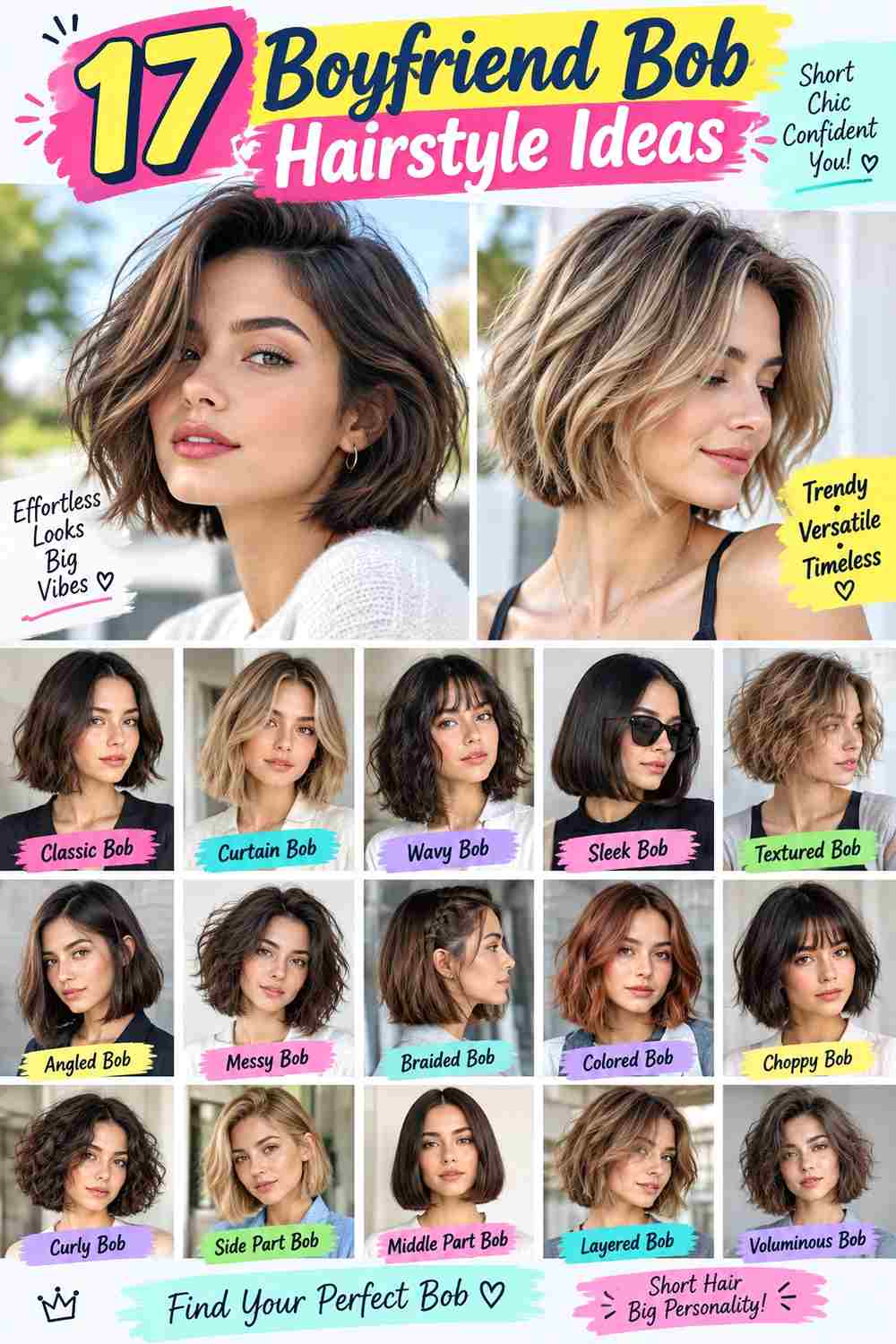 Boyfriend Bob Hairstyle Ideas