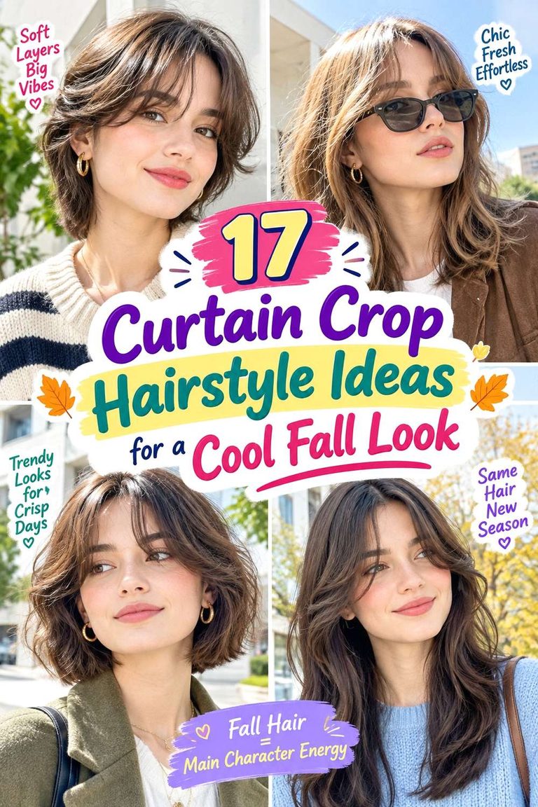 Curtain Crop Hairstyle Ideas for a Cool Fall Look