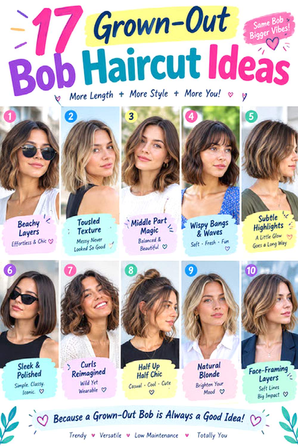 Grown-Out Bob Haircut Ideas