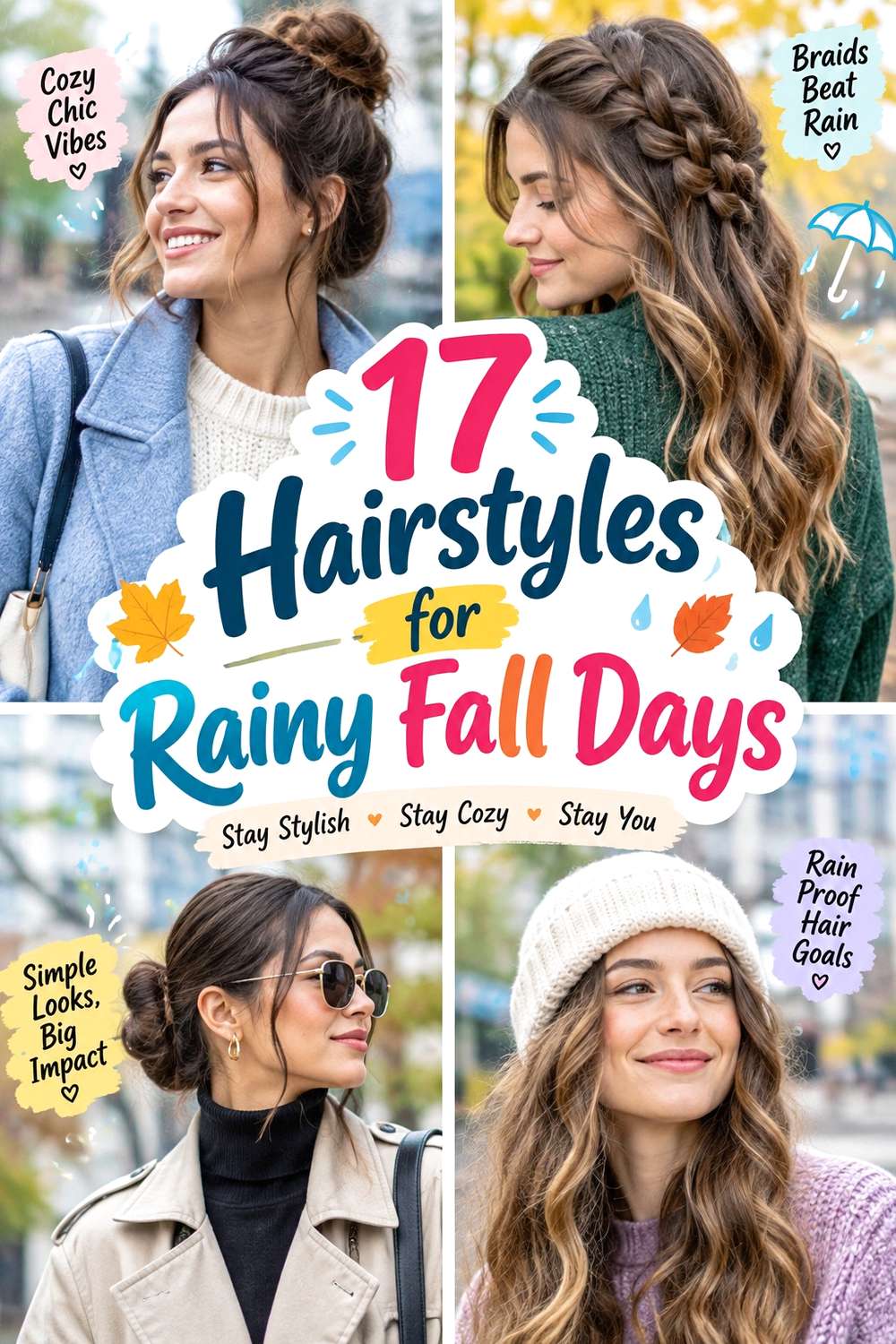 Hairstyles for Rainy Fall Days