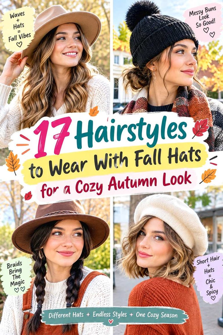 Hairstyles to Wear With Fall Hats for a Cozy Autumn Look