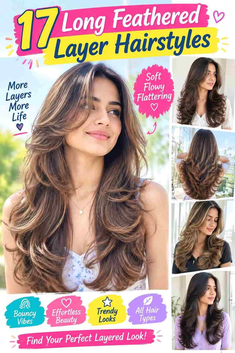 Long Feathered Layer Hairstyles