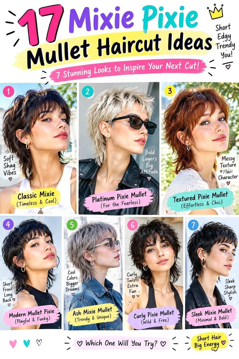 Mixie Pixie Mullet Haircut Ideas