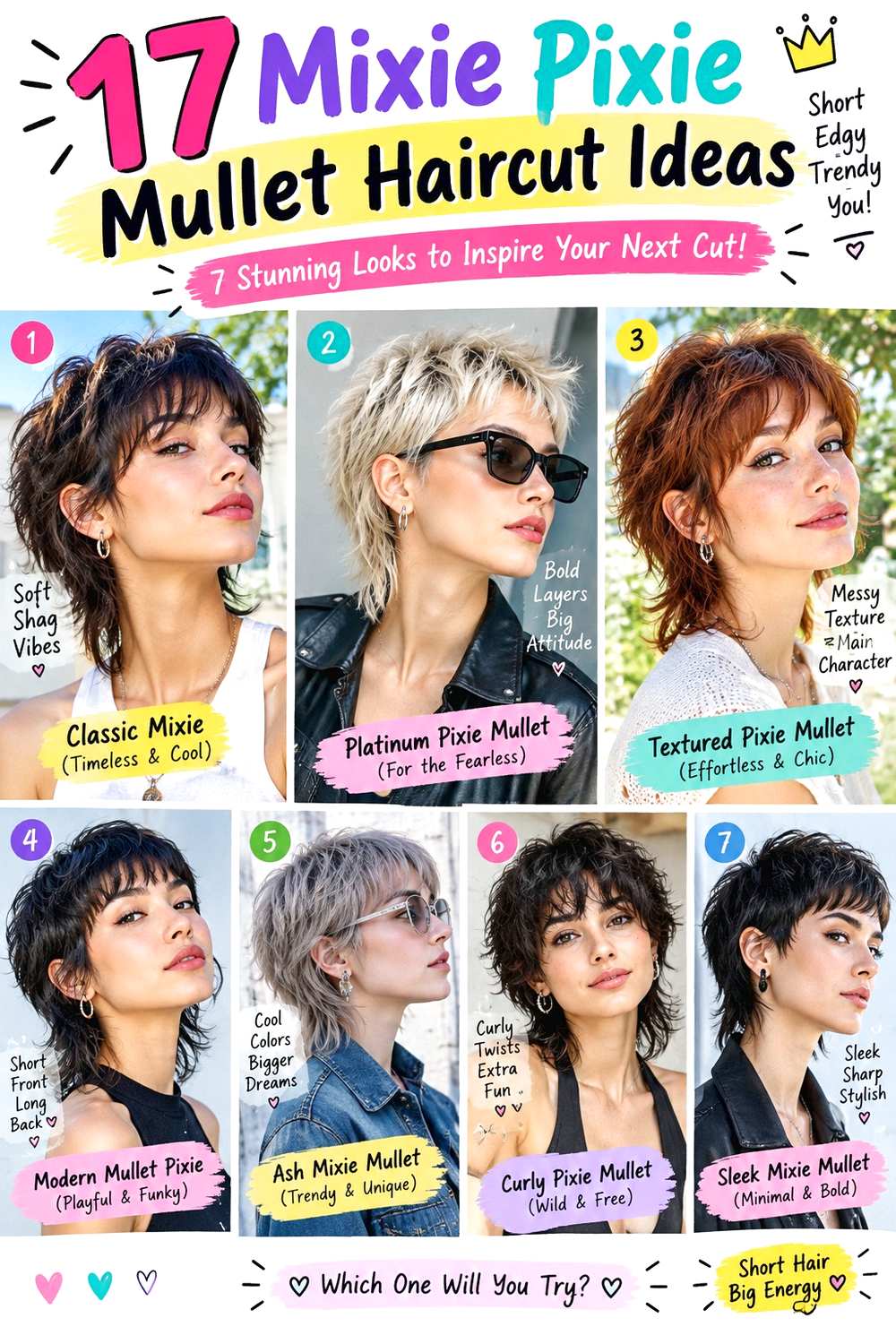Mixie Pixie Mullet Haircut Ideas