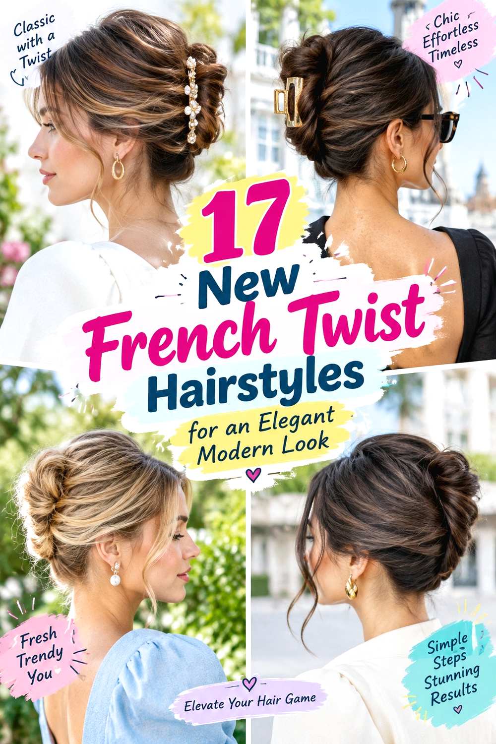 New French Twist Hairstyles for an Elegant Modern Look