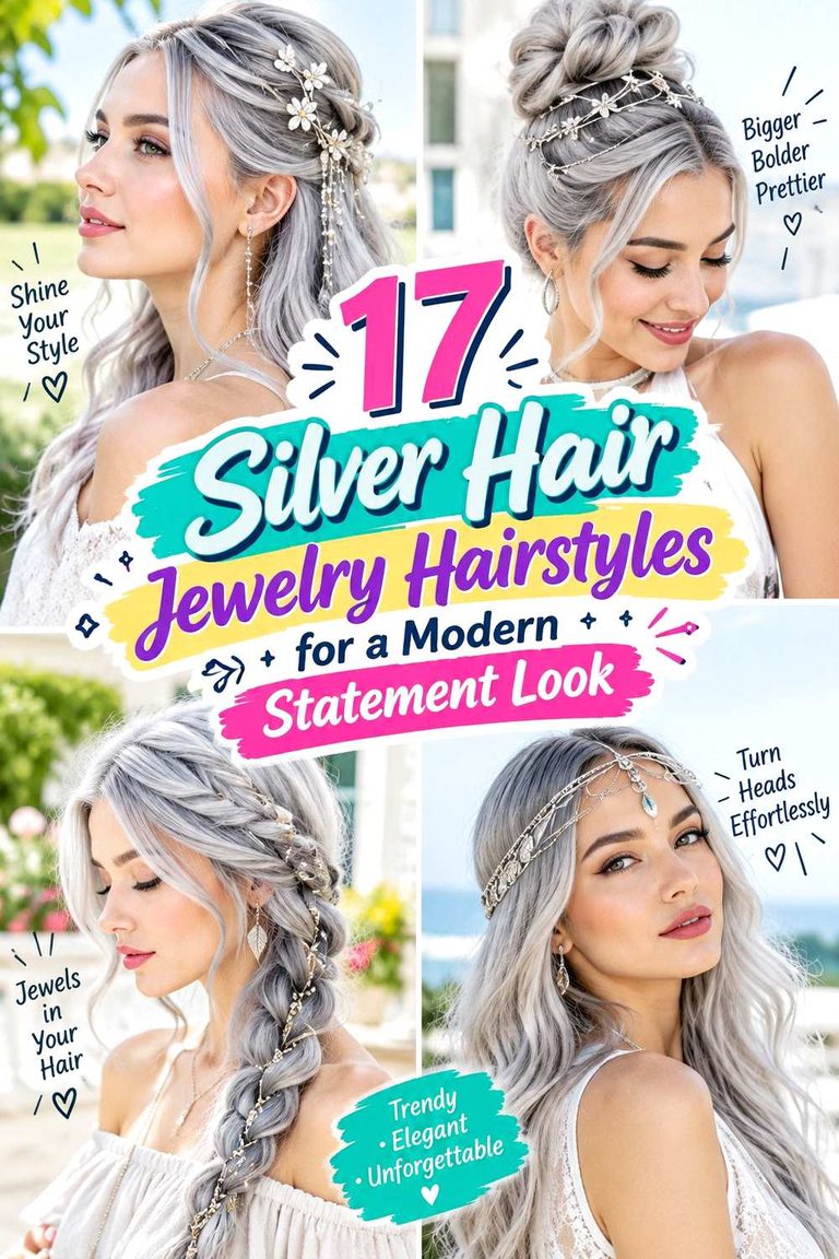 Silver Hair Jewelry Hairstyles for a Modern Statement Look