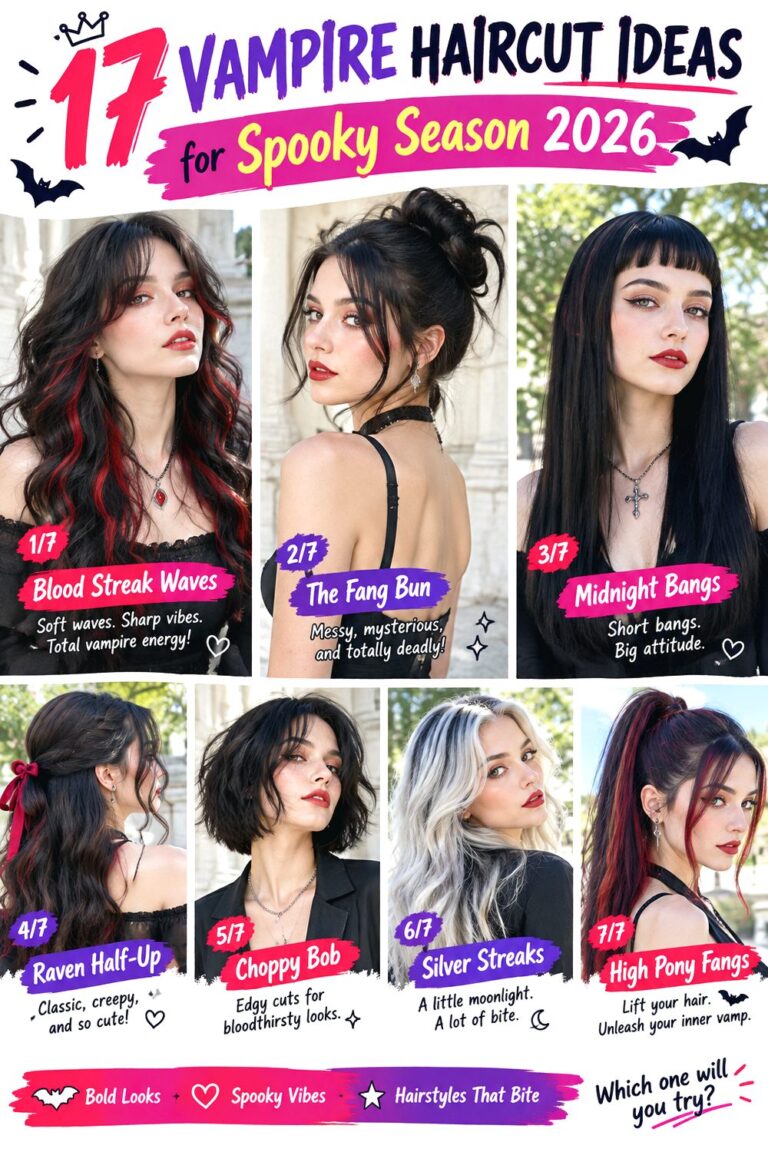Vampire Haircut Ideas for Spooky Season