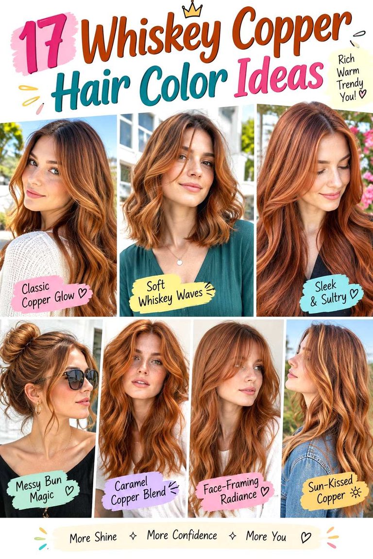 Whiskey Copper Hair Color Ideas