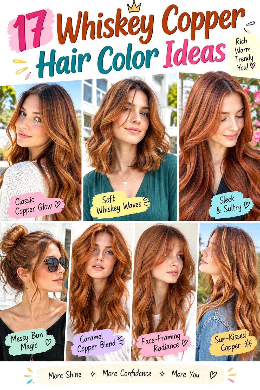 Whiskey Copper Hair Color Ideas