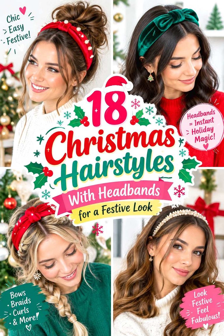 Christmas Hairstyles With Headbands for a Festive Look