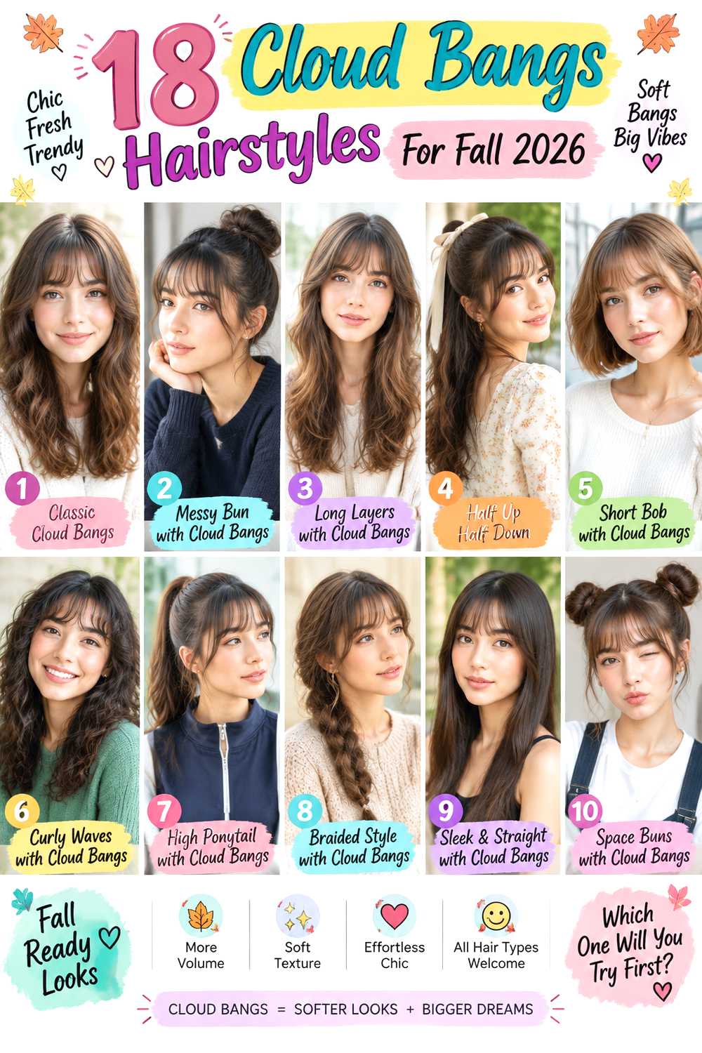 Cloud Bangs Hairstyles For Fall
