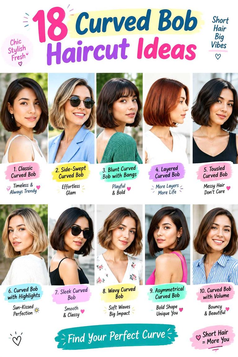 Curved Bob Haircut Ideas