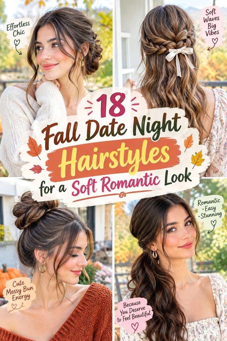 Fall Date Night Hairstyles for a Soft Romantic Look