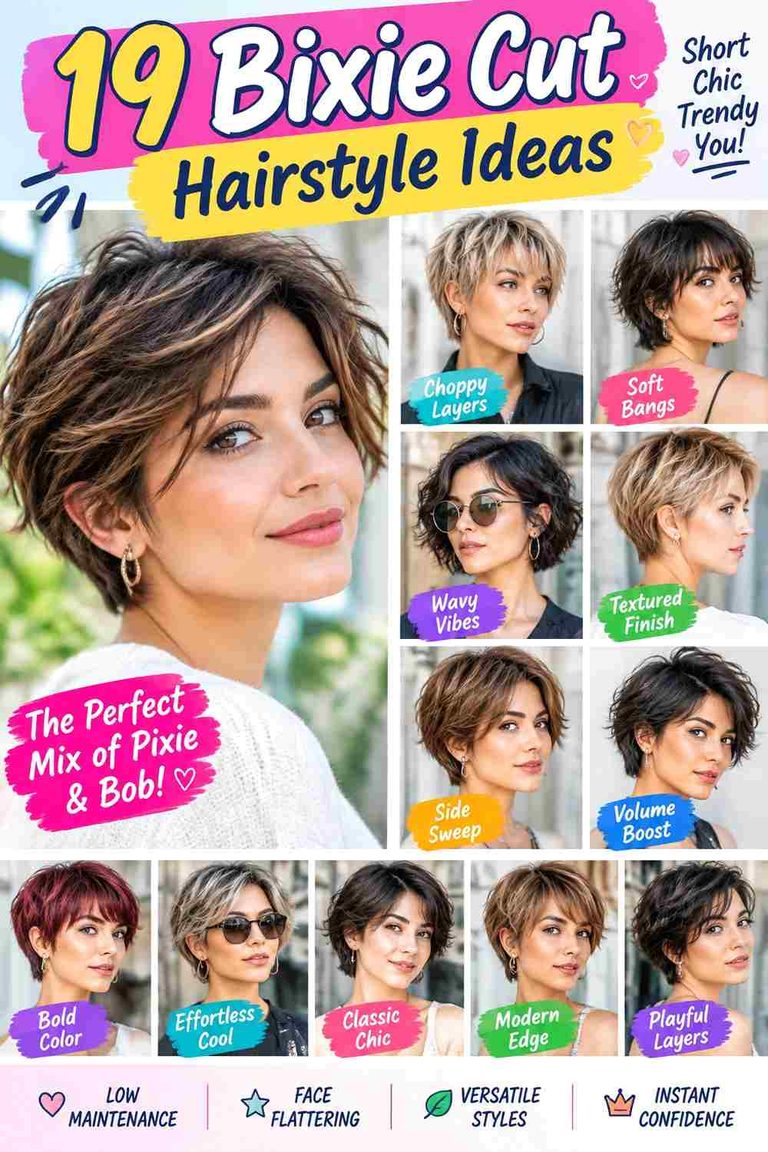 Bixie Cut Hairstyle Ideas