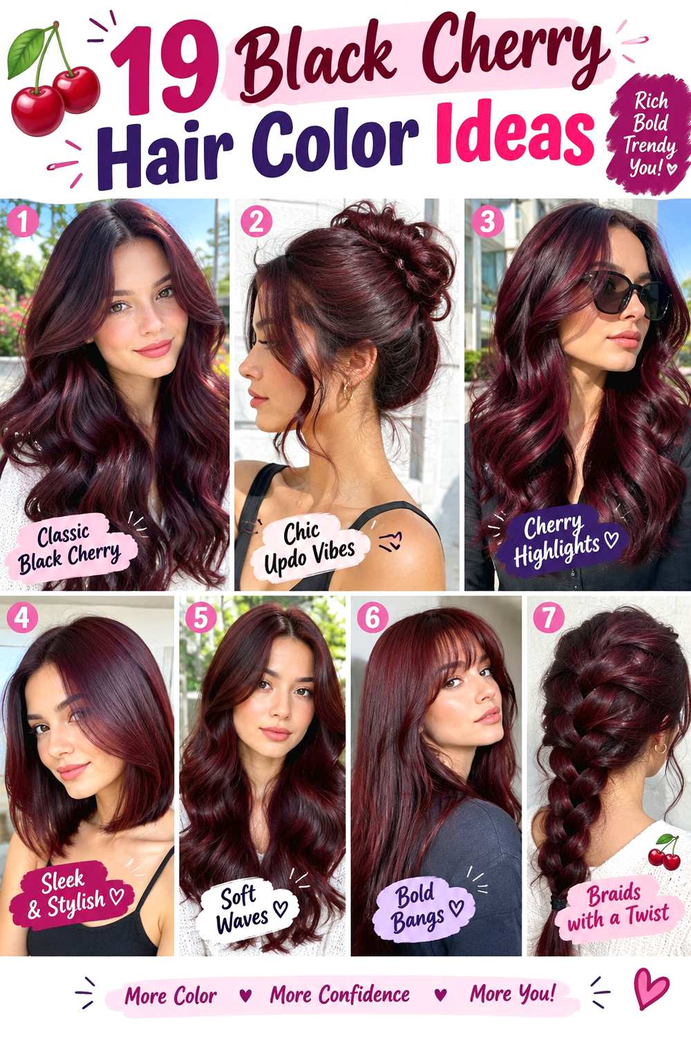 Black Cherry Hair Color Ideas ()