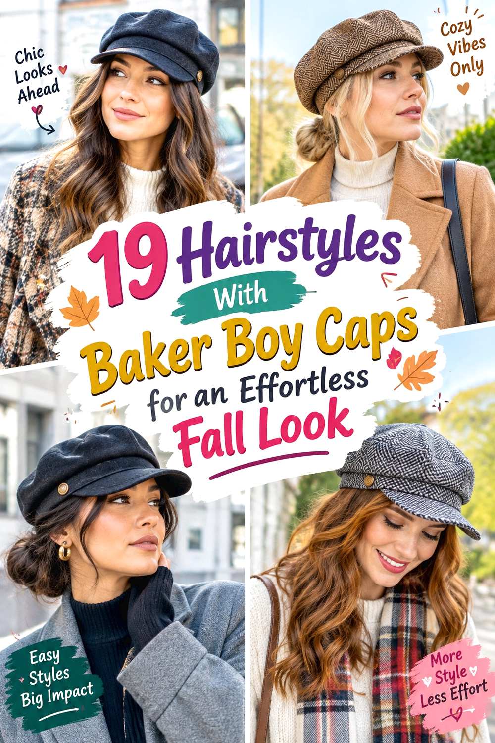Hairstyles With Baker Boy Caps for an Effortless Fall Look