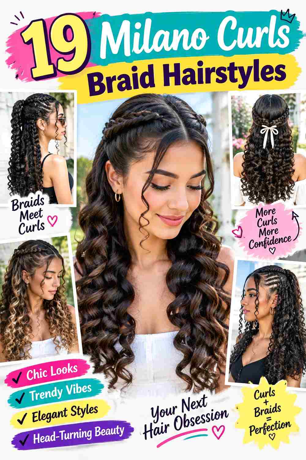 Milano Curls Braid Hairstyles