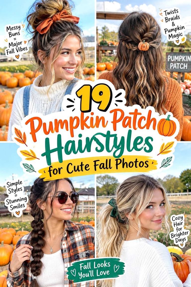 Pumpkin Patch Hairstyles for Cute Fall Photos