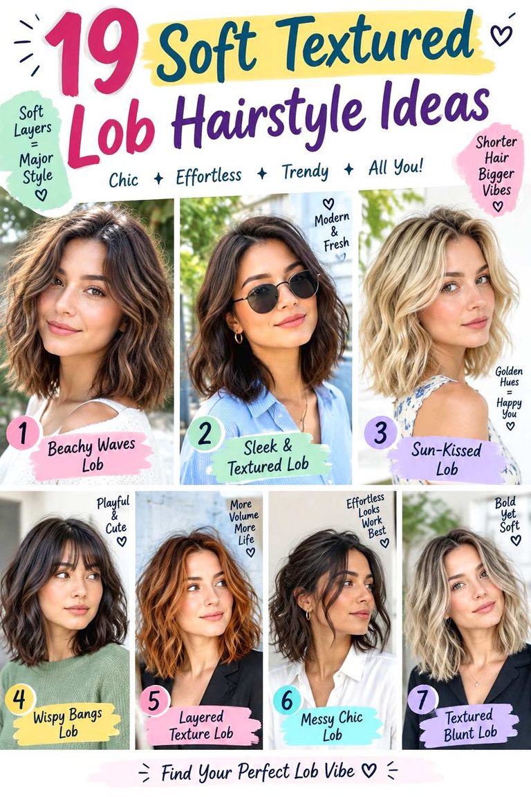 Soft Textured Lob Hairstyle Ideas ()