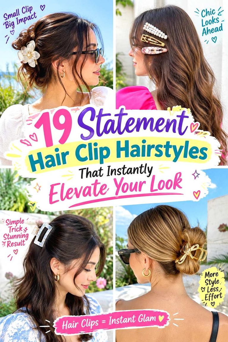 Statement Hair Clip Hairstyles That Instantly Elevate Your Look
