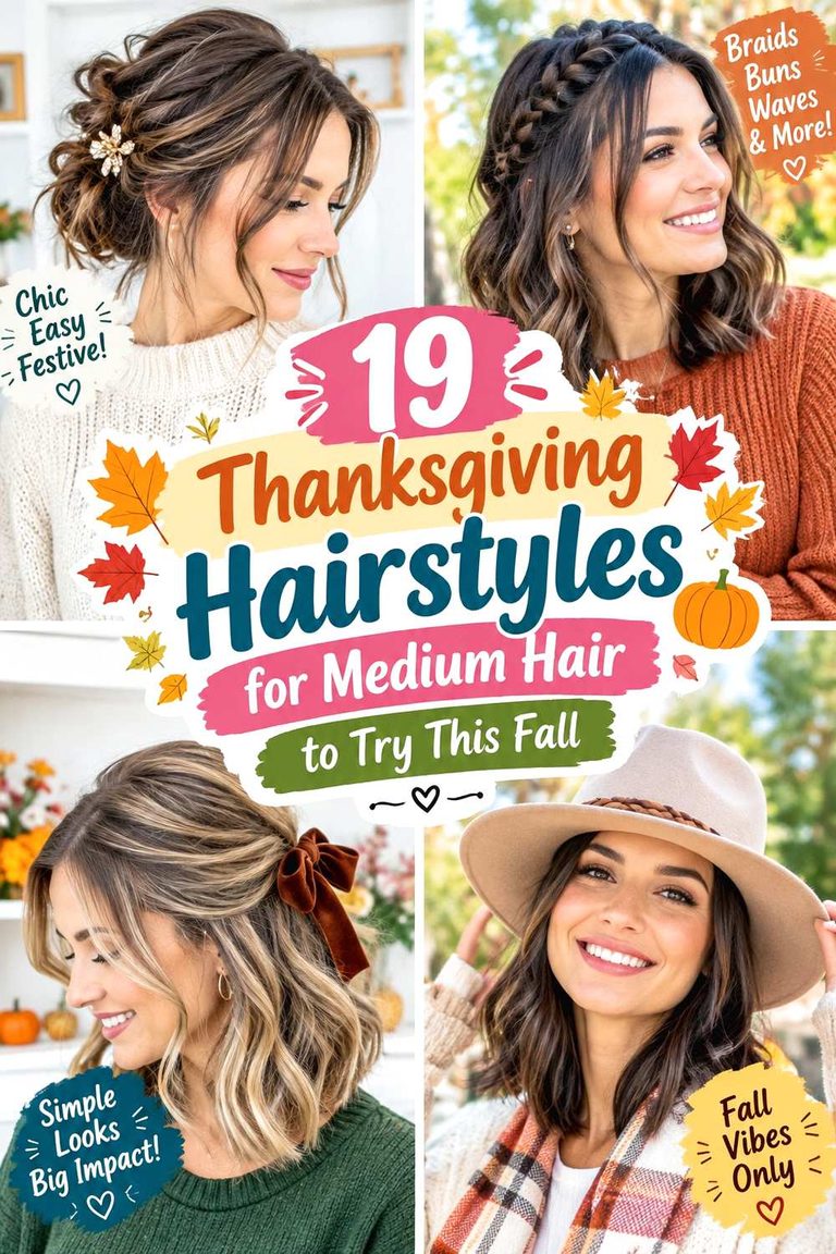 Thanksgiving Hairstyles for Medium Hair to Try This Fall