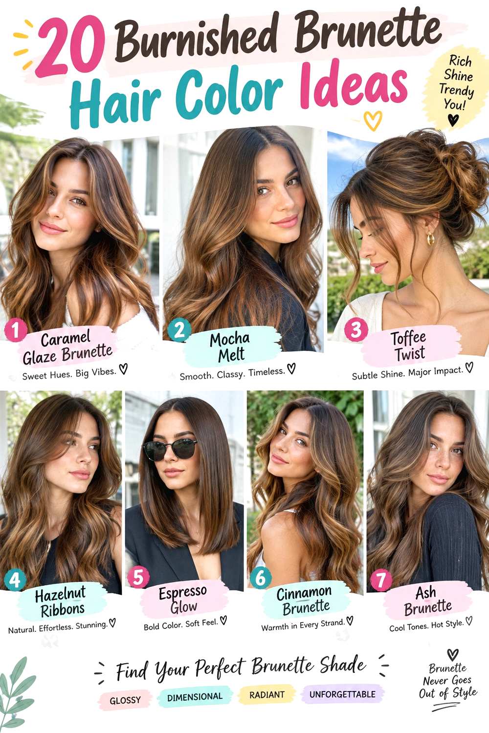 Burnished Brunette Hair Color Ideas