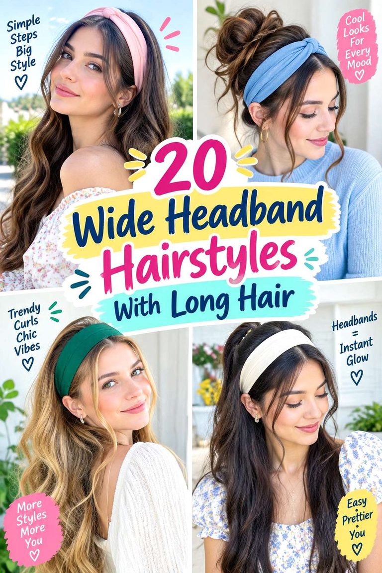 Wide Headband Hairstyles With Long Hair