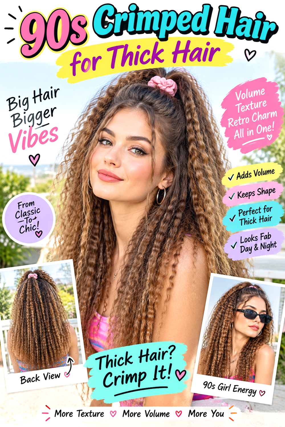 s Crimped Hair for Thick Hair hairstyle