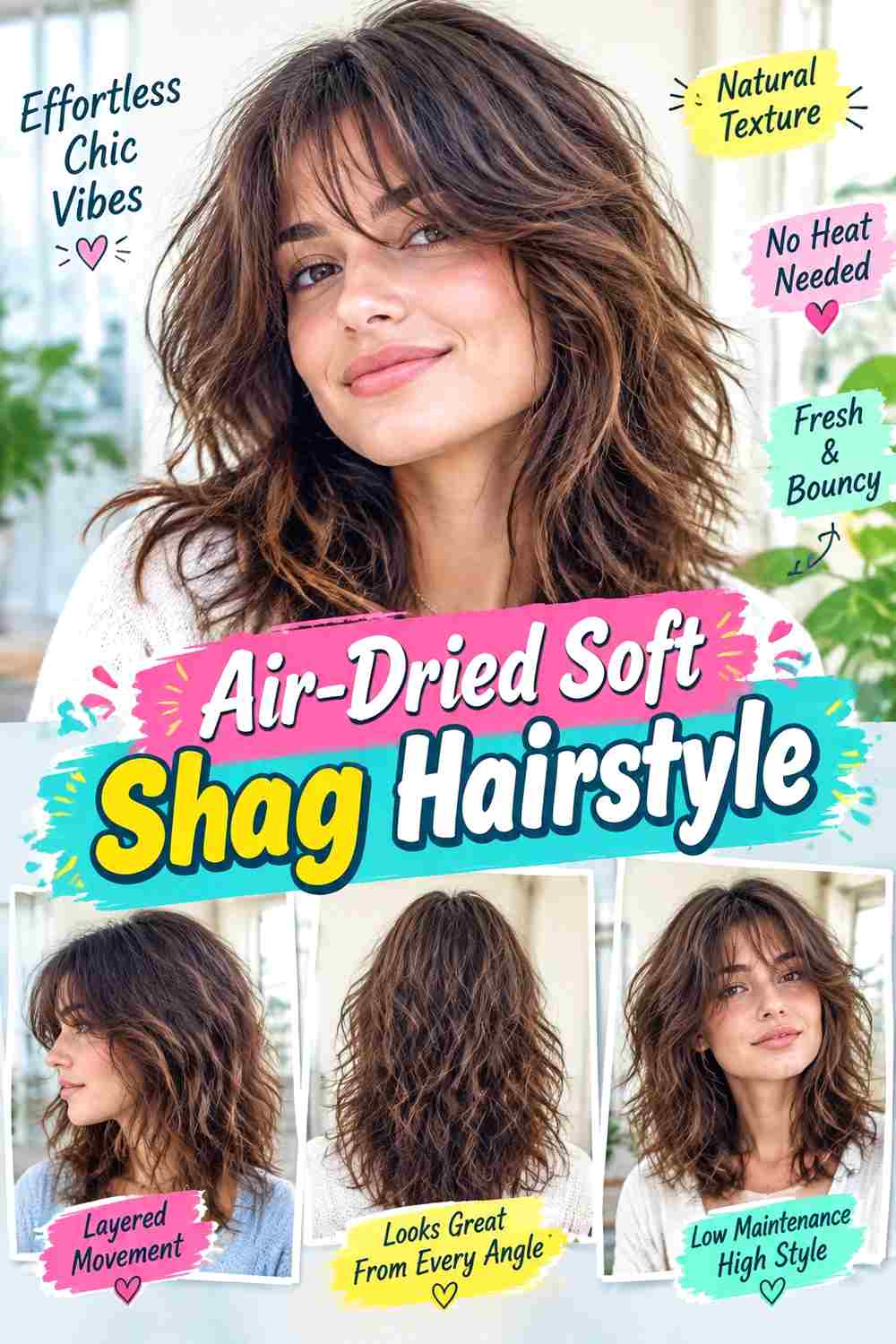 Air-Dried Soft Shag Hairstyle