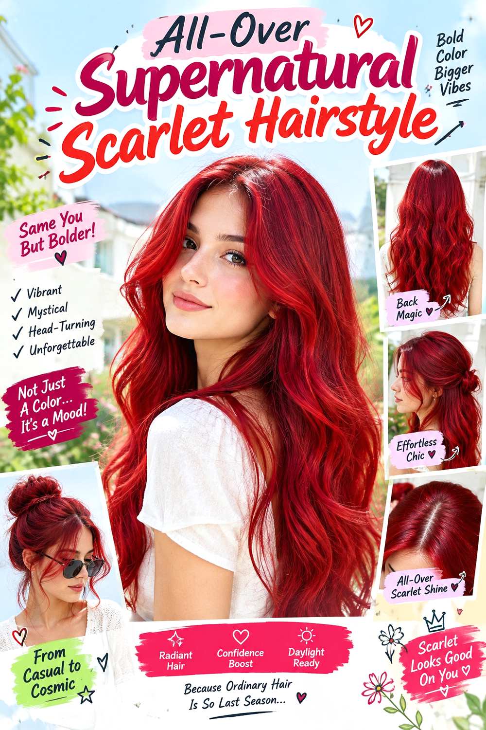 All-Over Supernatural Scarlet Hairstyle