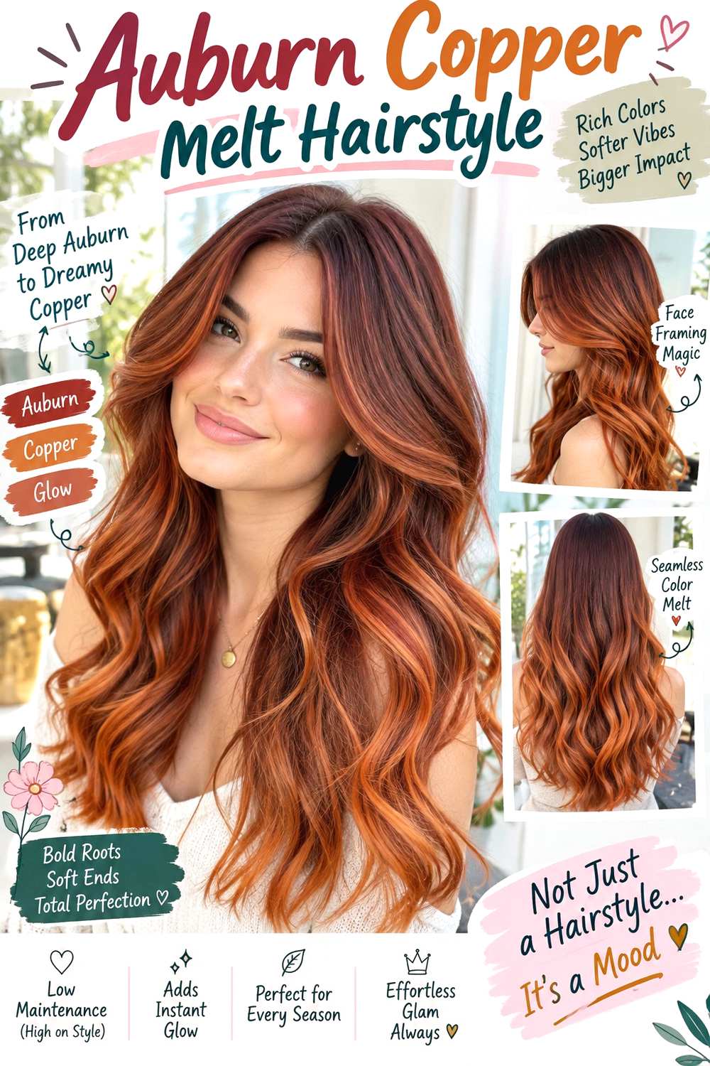 Auburn Copper Melt Hairstyle