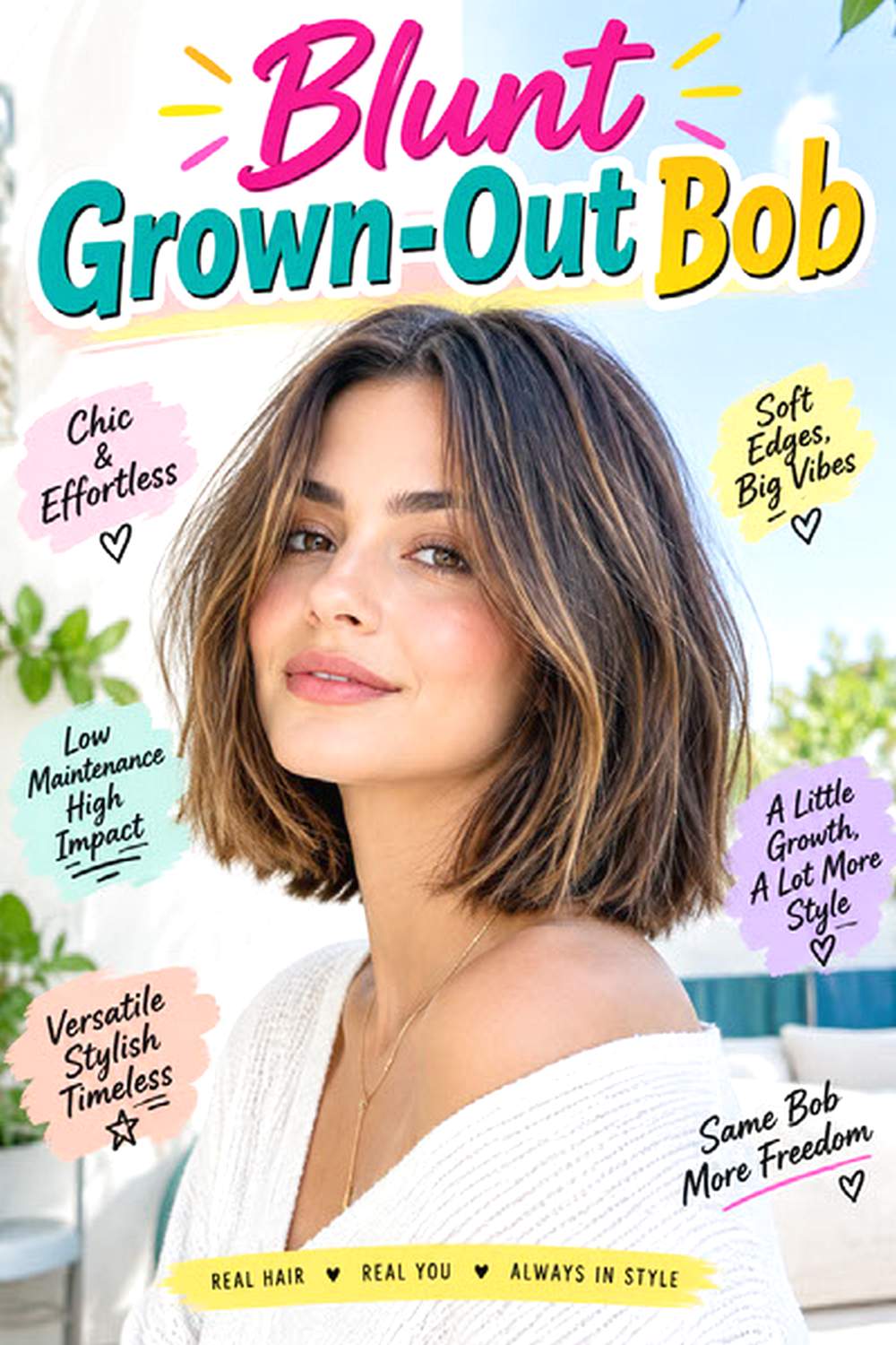 Blunt Grown-Out Bob