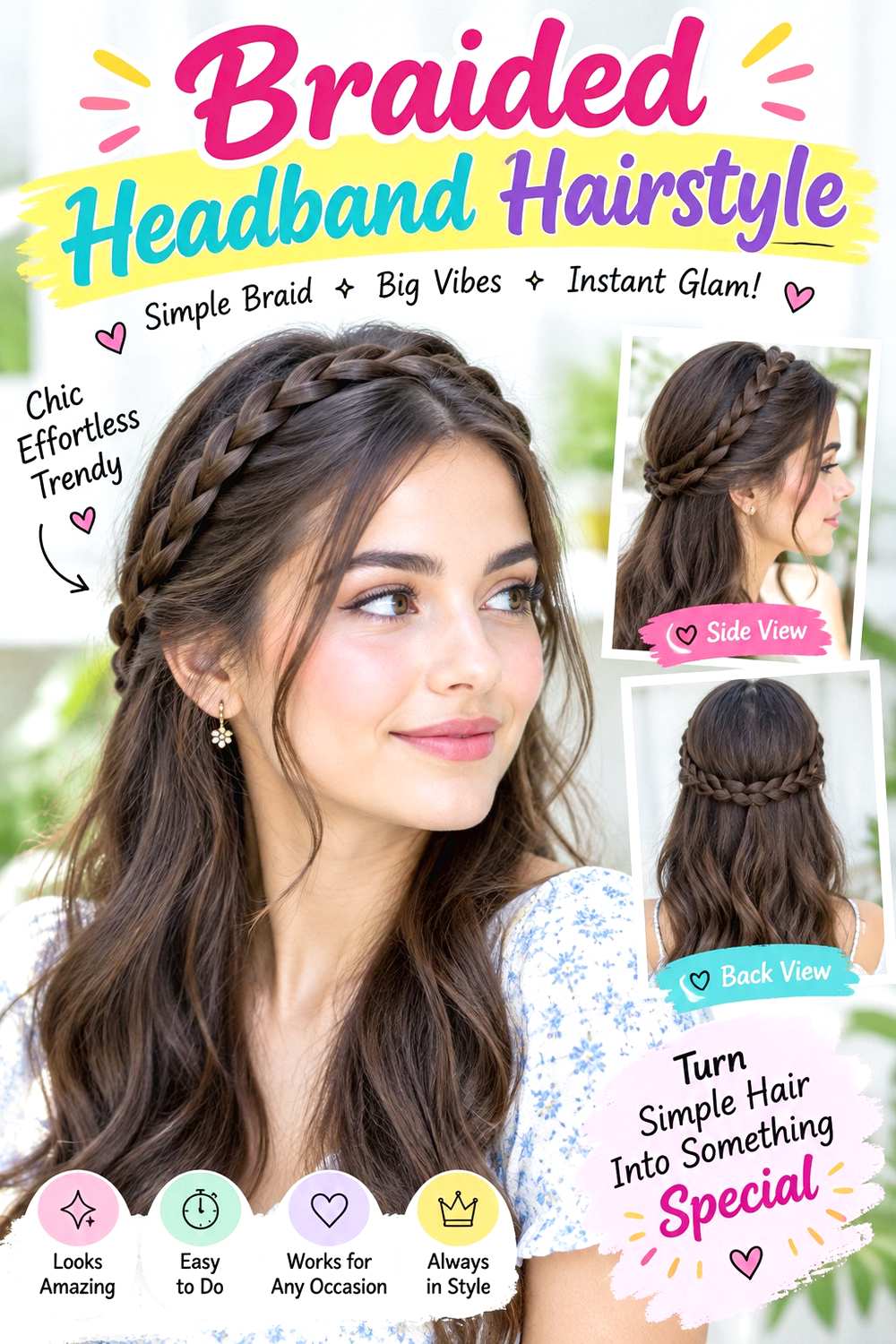 Braided Headband Hairstyle ()