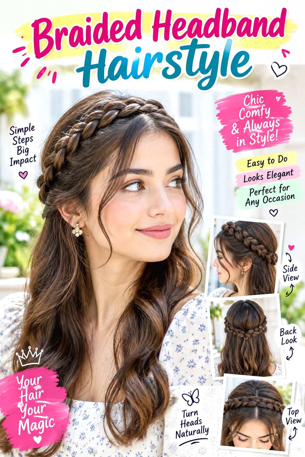 Braided Headband Hairstyle