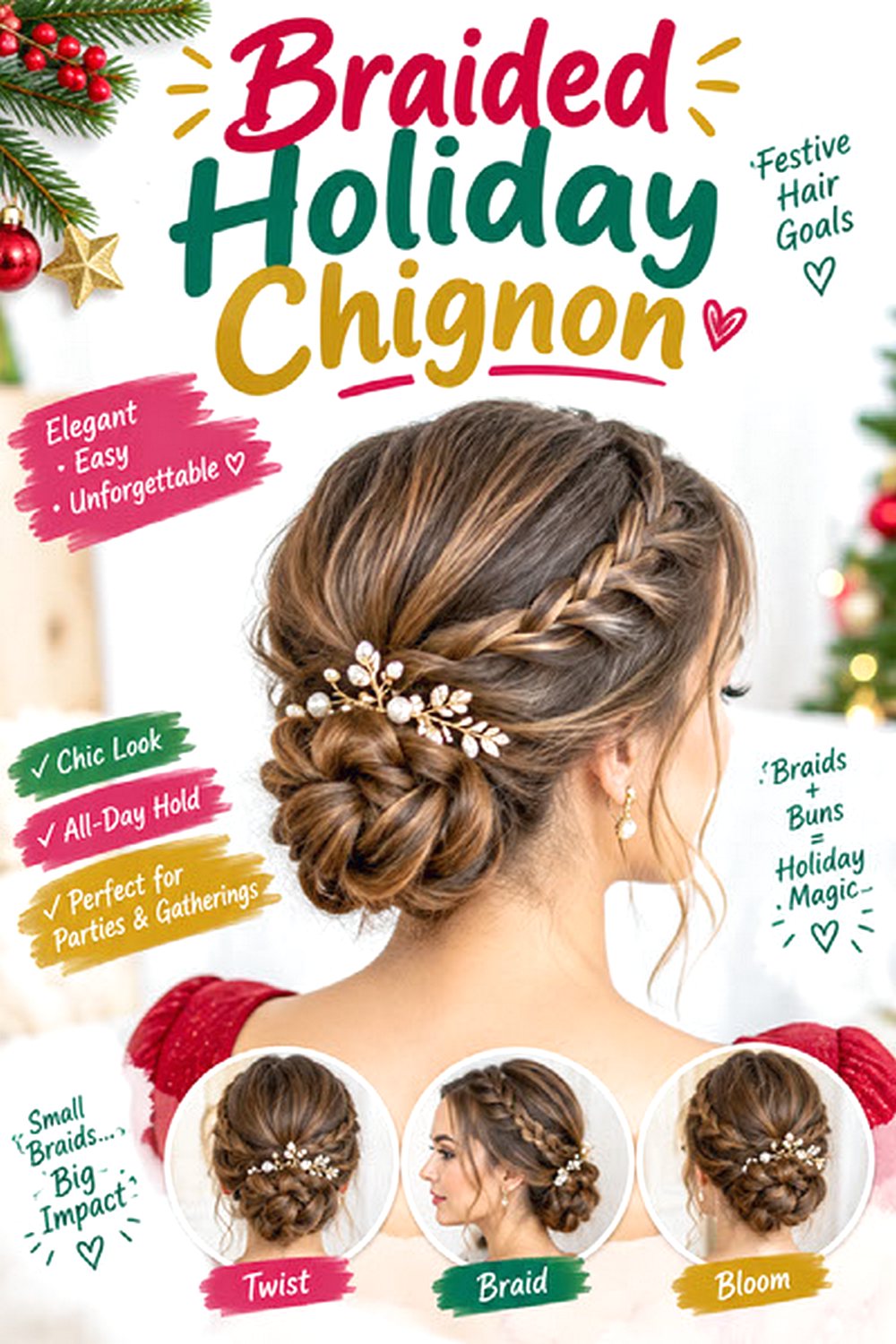 Braided Holiday Chignon